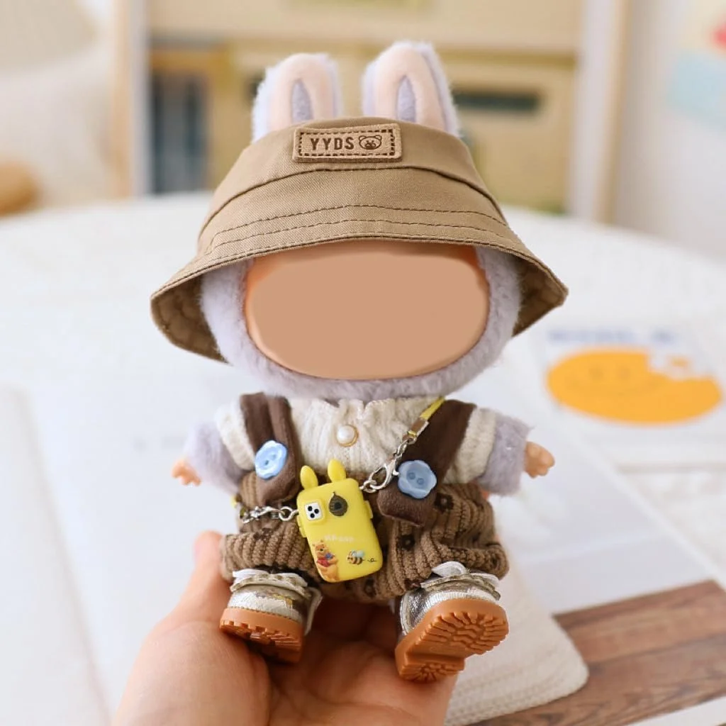 ست لباس 5 تکه KASTWAVE برای عروسک لابوبو، کلاه کتان قهوه ای خاکی، ست پیشبند مخملی کبریتی، مدل گوشی مینیاتوری و کفش، لوازم جانبی شیک عروسک (عروسک شامل نمی شود) ست لباس 5 تکه KASTWAVE برای عروسک لابوبو، کلاه کتان قهوه ای خاکی، ست پیشبند مخملی کبریتی، مدل گوشی مینیاتوری و کفش، لوازم جانبی شیک عروسک (عروسک شامل نمی شود)