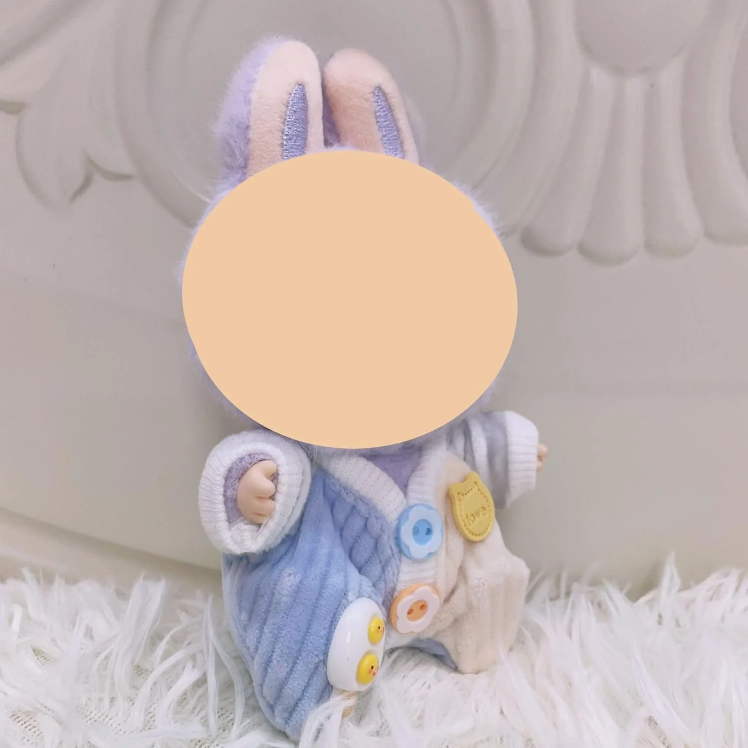 لباس عروسک برای لابوبو، ست 2 عددی لباس خواب راه راه برای عروسک های 15 سانتی متری، لباس پنبه ای نرم آبی و صورتی برای بازی و نمایش لباس عروسک برای لابوبو، ست 2 عددی لباس خواب راه راه برای عروسک های 15 سانتی متری، لباس پنبه ای نرم آبی و صورتی برای بازی و نمایش