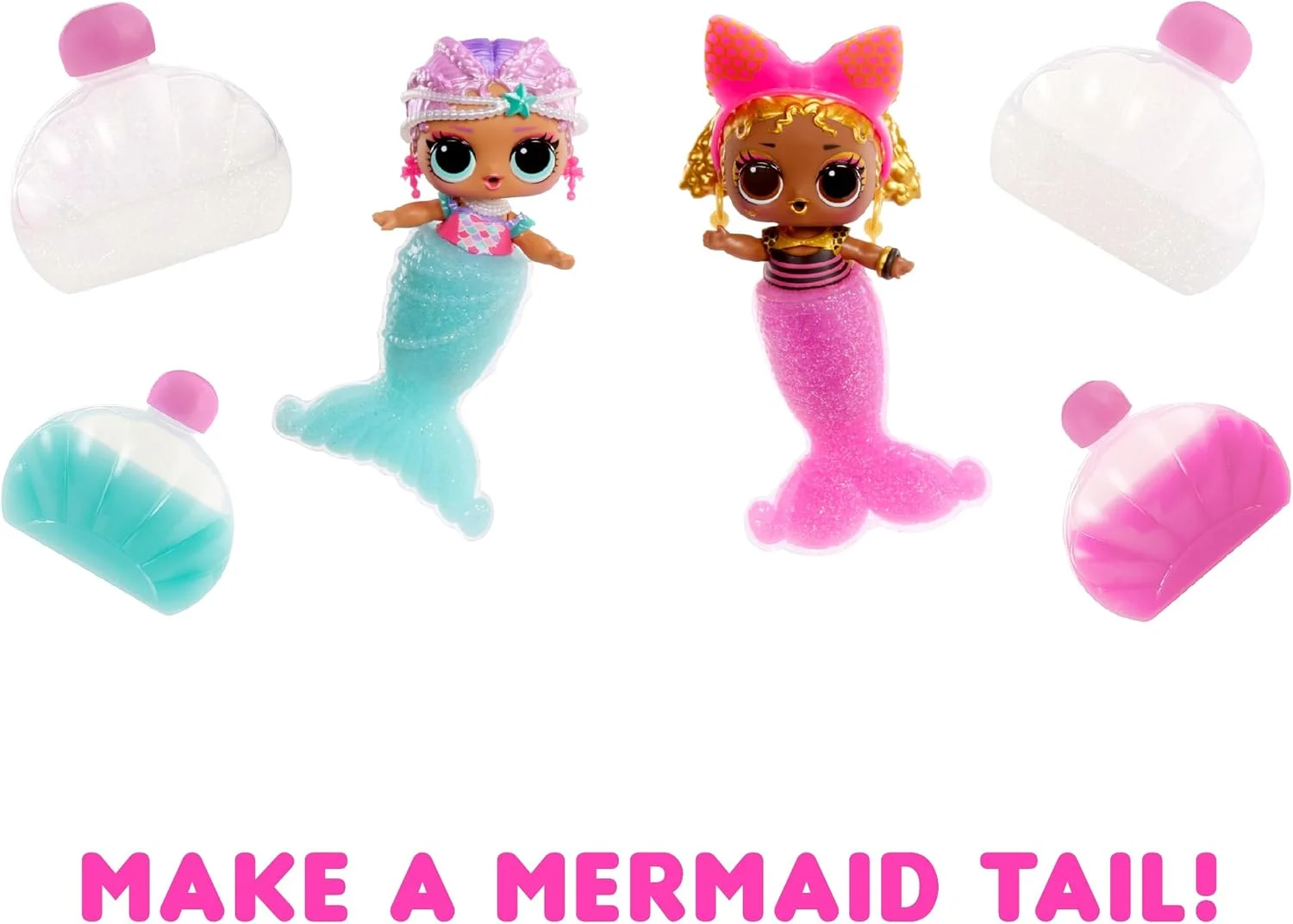 عروسک های L.O.L. Surprise! LOL Mermaids Tots با دم تغییر رنگ دهنده، دم پری دریایی بسازید، 8 عروسک برای جمع آوری، لوازم جانبی مد، هدیه ای عالی برای کودکان 4 سال به بالا عروسک های L.O.L. Surprise! LOL Mermaids Tots با دم تغییر رنگ دهنده، دم پری دریایی بسازید، 8 عروسک برای جمع آوری، لوازم جانبی مد، هدیه ای عالی برای کودکان 4 سال به بالا