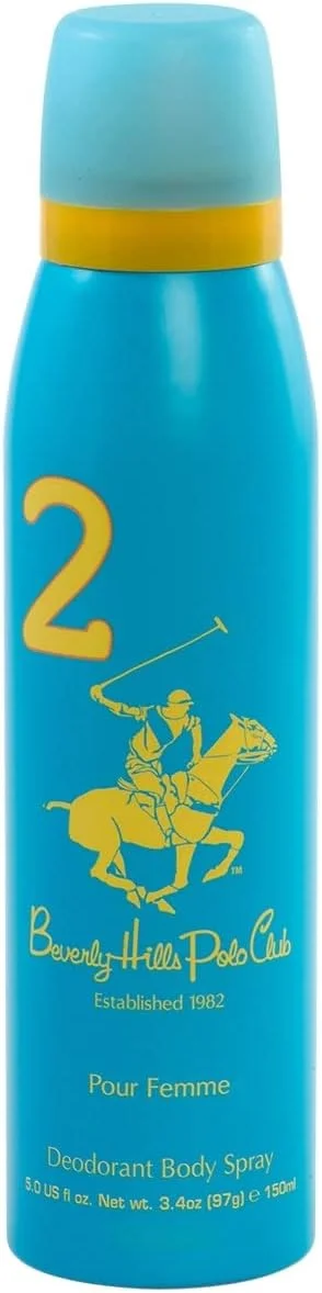 ست هدیه زنانه Beverly Hills Polo Club No.2 ادو پرفیوم 50 میلی لیتر + دئودورانت 150 میلی لیتر