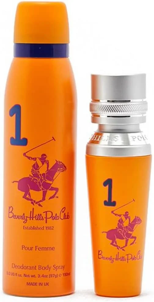 ست هدیه زنانه Beverly Hills Polo Club No.1 ادو پرفیوم 50 میلی لیتر + دئودورانت 150 میلی لیتر