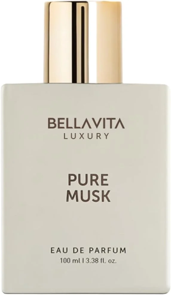 ادکلن مردانه و زنانه بلاویتا Pure Musk | ادو پرفیوم ماندگار 100 میلی لیتری | با رایحه گل برف، چوب صندل و دانه تونکا | عطر ممتاز، چوبی، گلی
