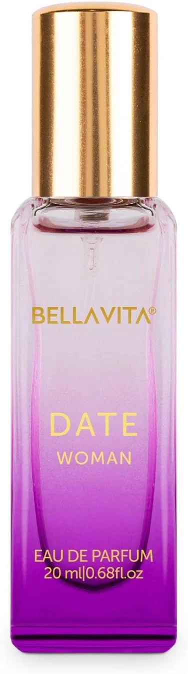 عطر زنانه Bella Vita Luxury Date با رایحه فلفل صورتی، یاس و وانیل | عطر ممتاز، ماندگار با رایحه گلی و میوه ای برای زنان، 20 میلی لیتر