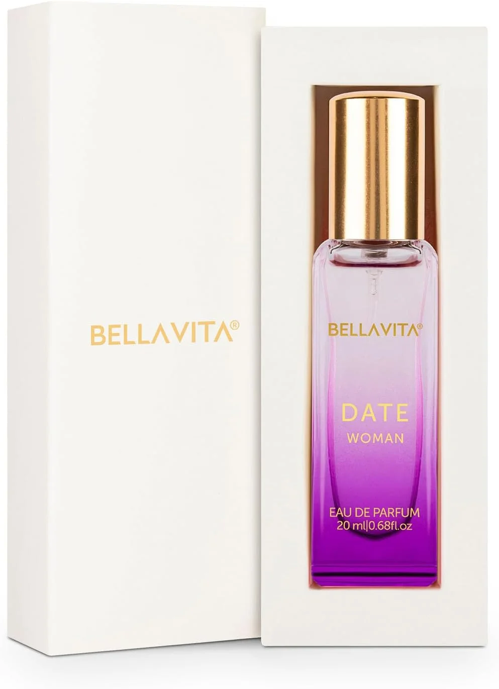 عطر زنانه Bella Vita Luxury Date با رایحه فلفل صورتی، یاس و وانیل | عطر ممتاز، ماندگار با رایحه گلی و میوه ای برای زنان، 20 میلی لیتر