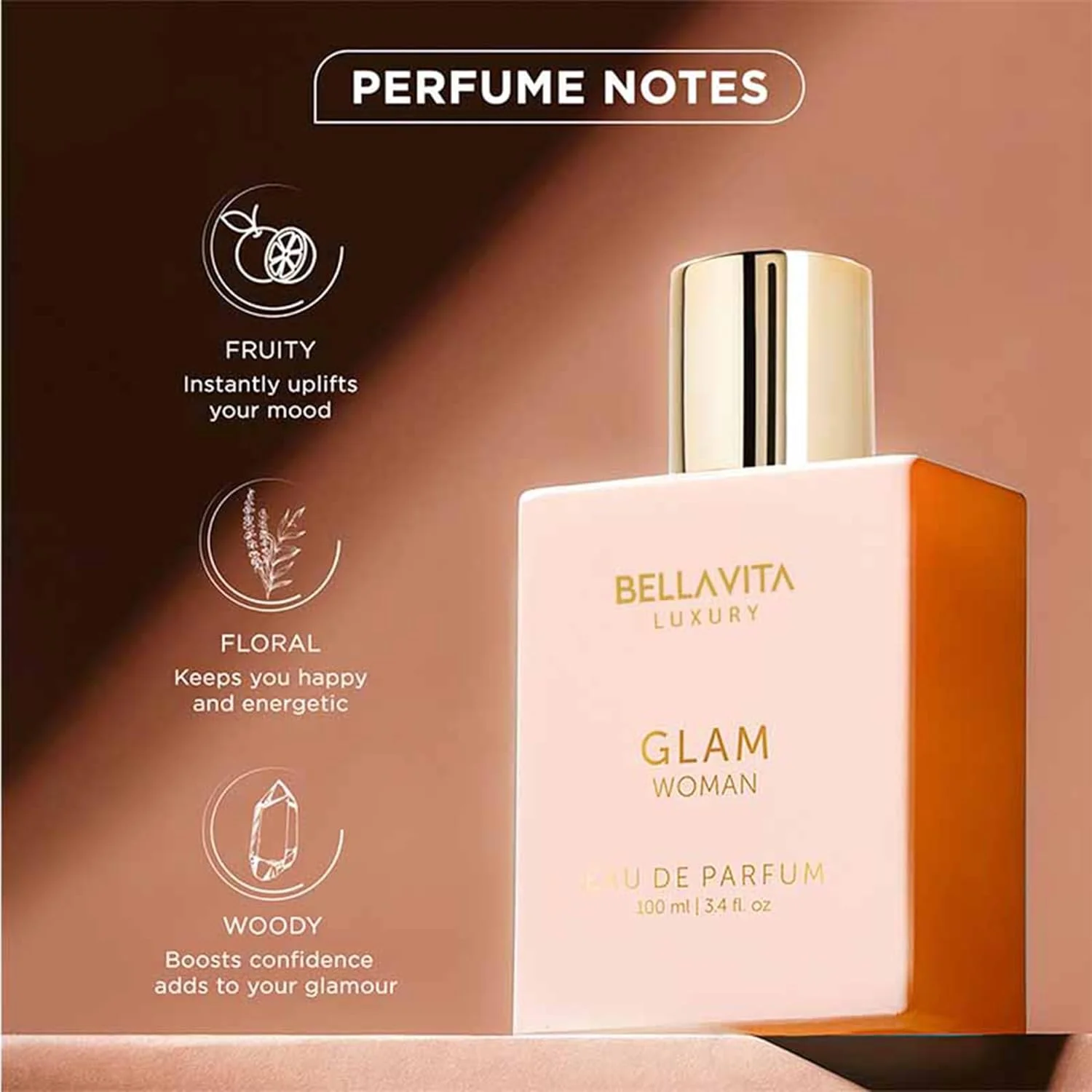 عطر زنانه ارگانیک گلم بلا ویتا لاکچری، با رایحه ای تازه و رمانتیک، 100 میلی لیتر