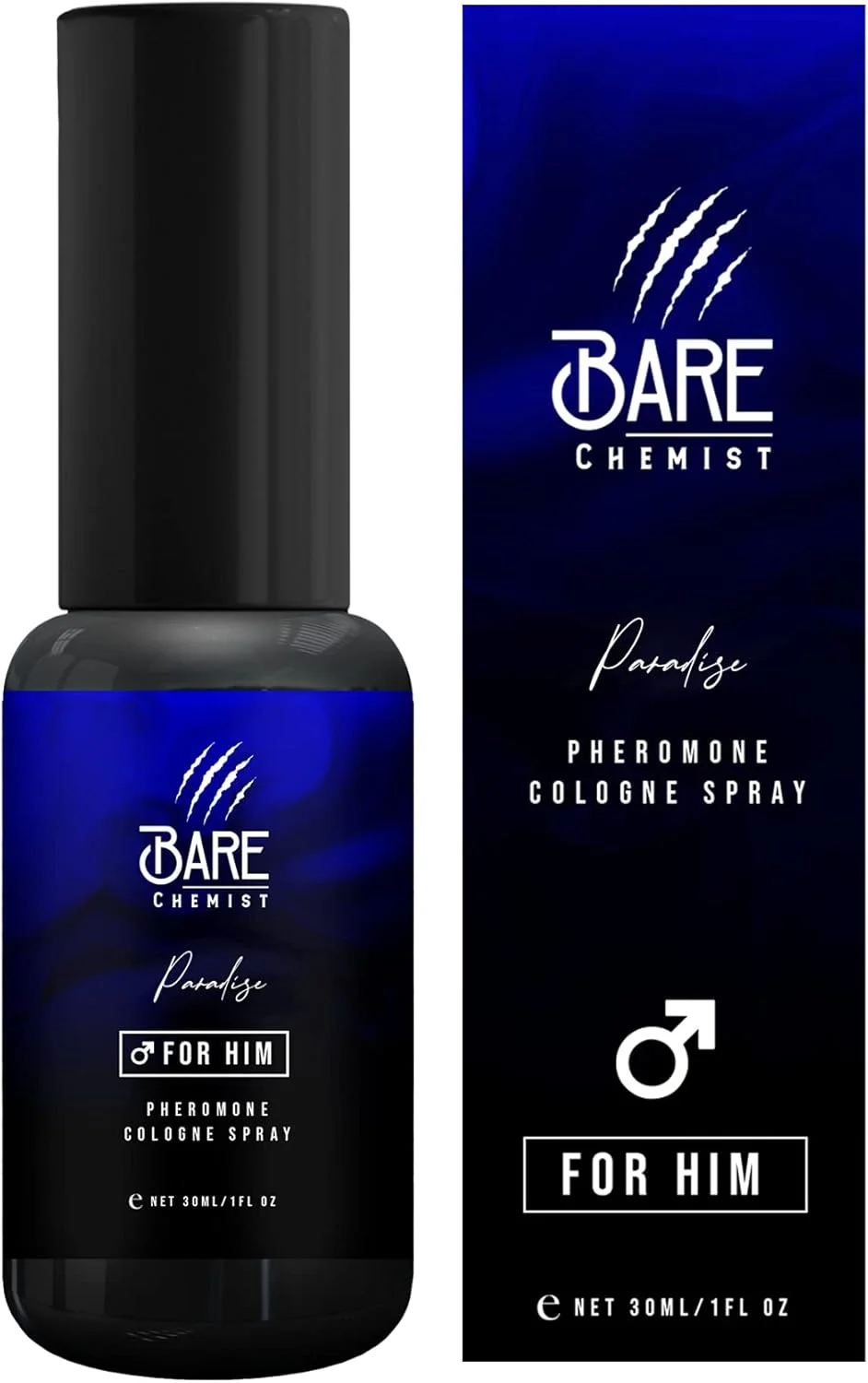 فرمون های مردانه Bare Chemist برای جذب زنان (Paradise) ادکلن - اسپری ادکلن فرمون [جذب زنان] - فوق العاده قوی، فرمول فرمون اثبات شده و متمرکز توسط