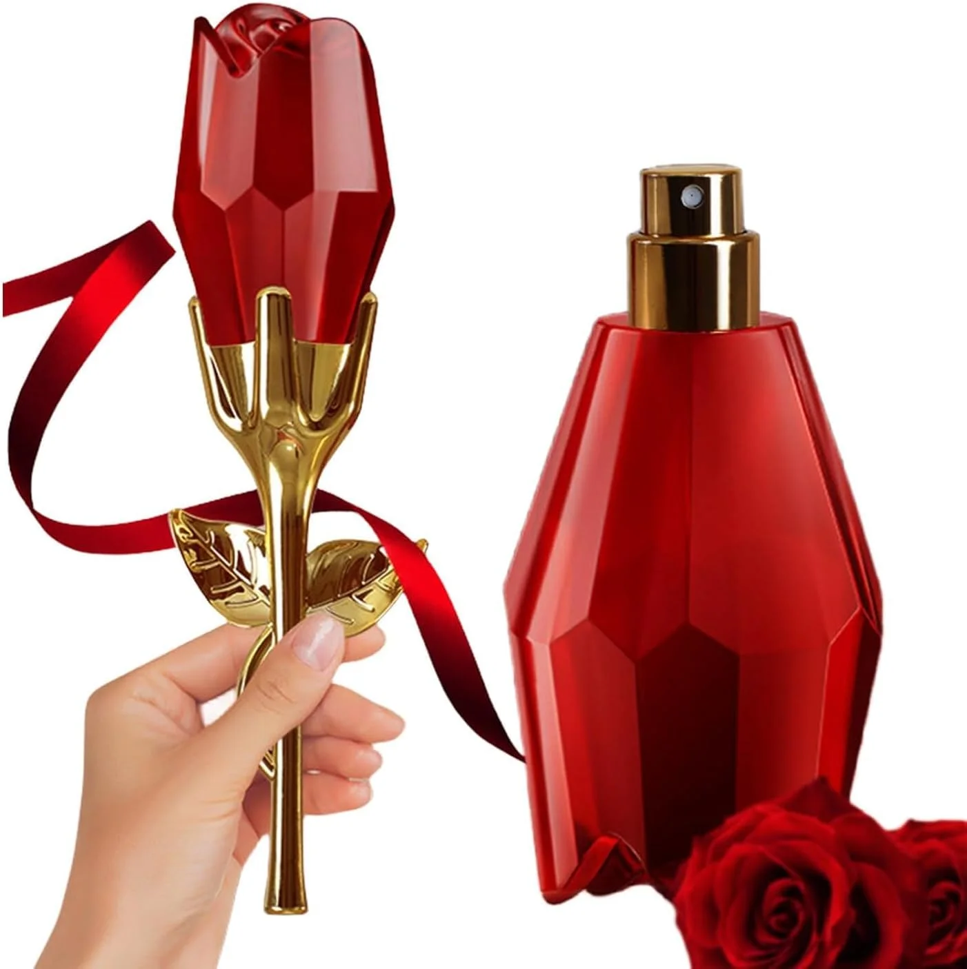 عطر زنانه آزونی رز سرخ، ادو پرفیوم، رایحه ماندگار با مشک، رز، عسل، رایحه گلی تازه، روغن عطر 50 میلی لیتر