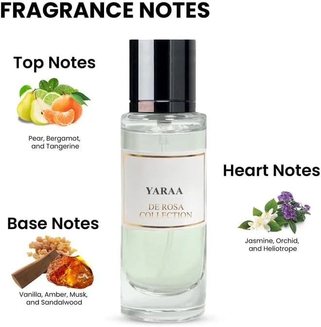 ادکلن زنانه بی براگ یارا 30 میل از کالکشن De Rosa | عطر عربی ماندگار | ادو پرفیوم | رایحه های ماندگار برای زنان | عطر برای زنان ادکلن زنانه بی براگ یارا 30 میل از کالکشن De Rosa | عطر عربی ماندگار | ادو پرفیوم | رایحه های ماندگار برای زنان | عطر برای زنان