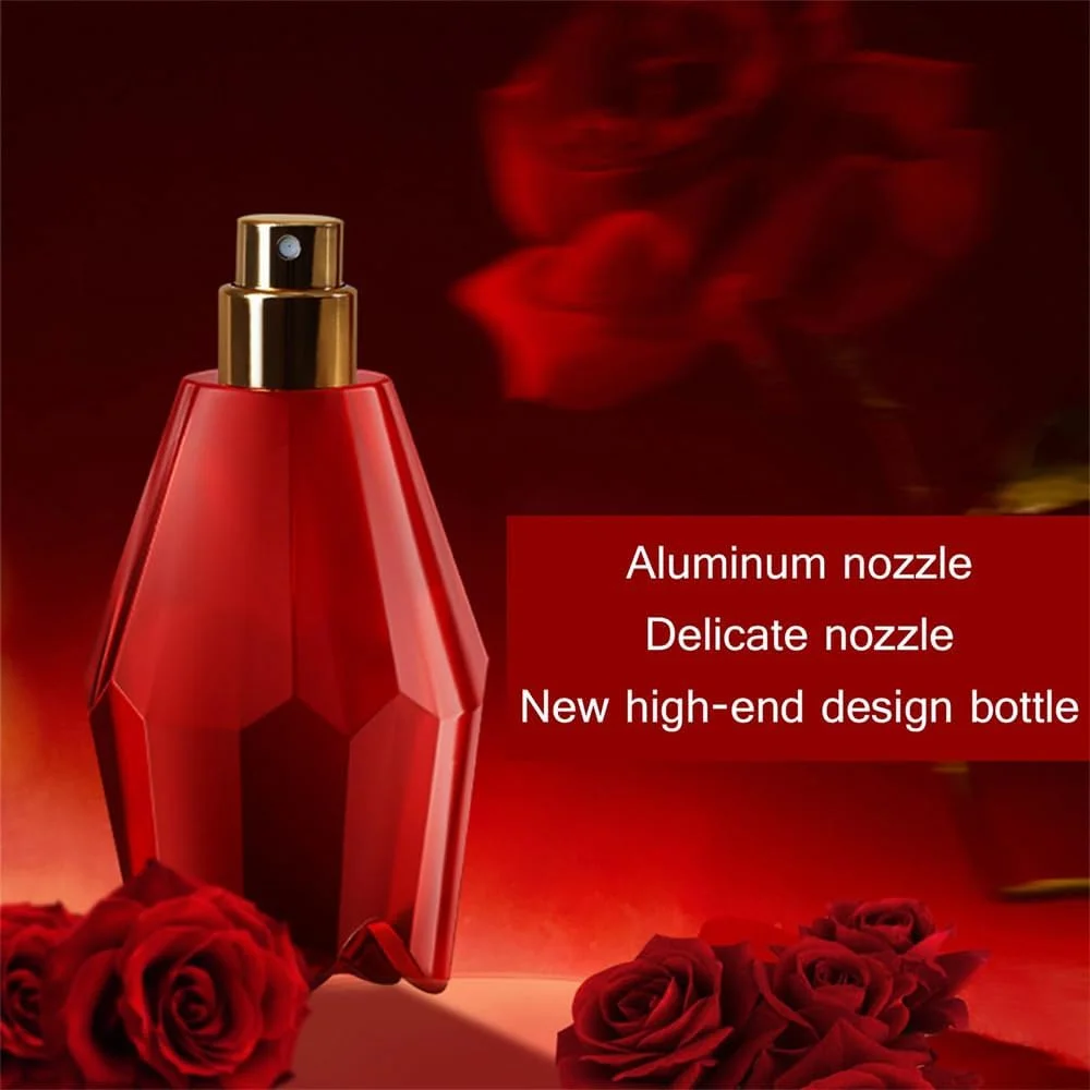 عطر زنانه آزونی رز سرخ، ادو پرفیوم، رایحه ماندگار با مشک، رز، عسل، رایحه گلی تازه، روغن عطر 50 میلی لیتر