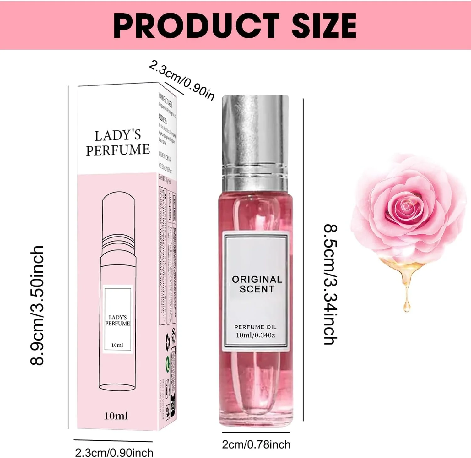 عطر فرمون زنانه AUJ، 3 عدد، رایحه های تقویت شده، عطر فرمون، طعم Venom، عطر رولی ماندگار برای زنان