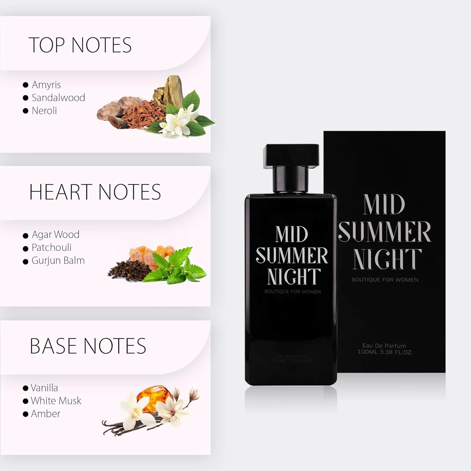 عطر زنانه آتلانتیک مید سامر نایت 100 میلی لیتر - عطر ماندگار برای زنان، عطر زنانه با طراوت ادو پرفیوم