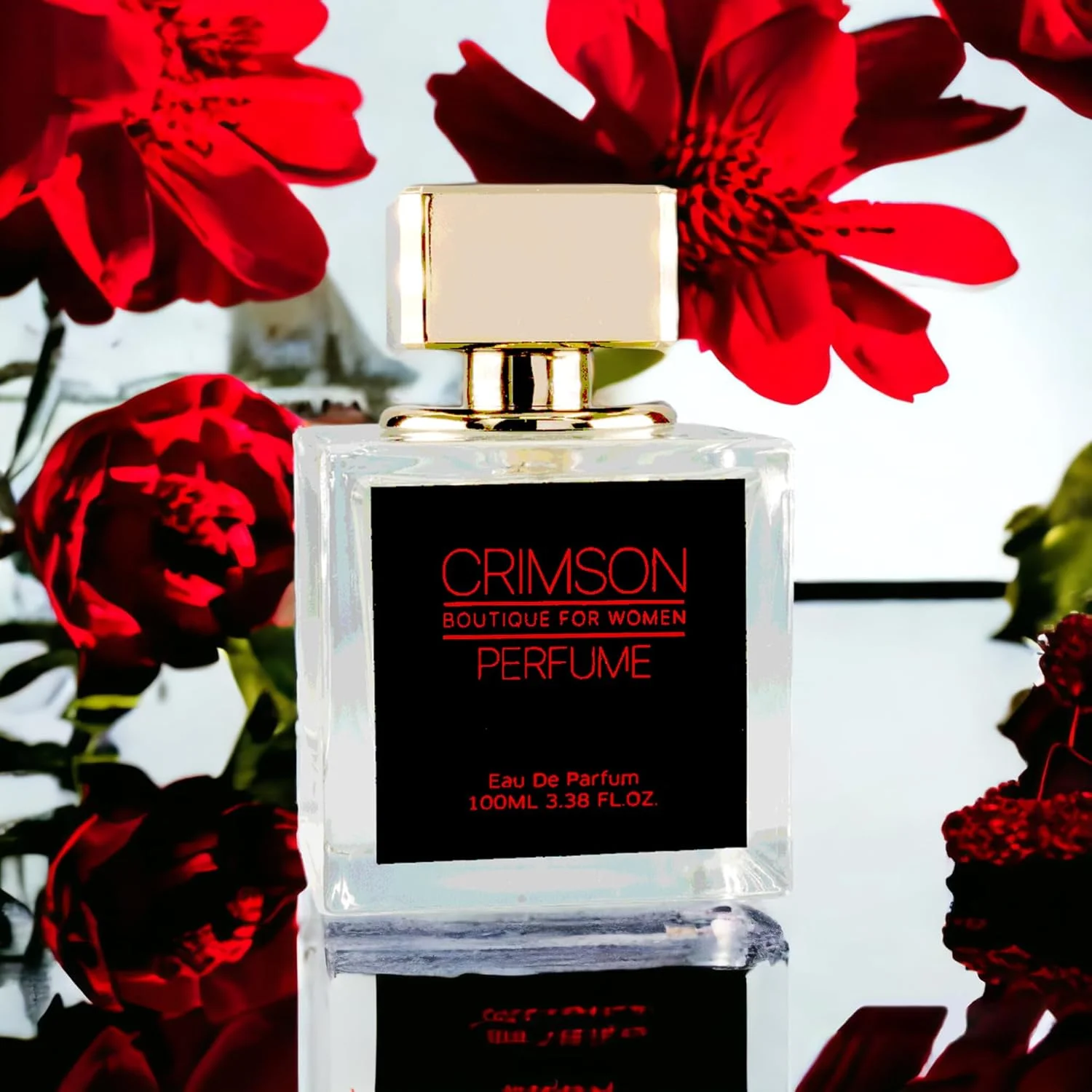 عطر زنانه آتلانتیک قرمز زرشکی - ادو پرفیوم ماندگار 100 میلی لیتر برای بانوان - بهترین هدیه برای او، عطر زنانه ممتاز
