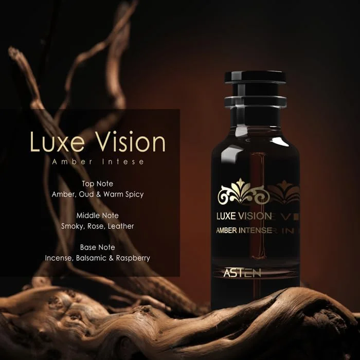 ادو پرفیوم زنانه و مردانه آستن LUXE VISION مدل Amber Intense ادو پرفیوم زنانه و مردانه آستن LUXE VISION مدل Amber Intense