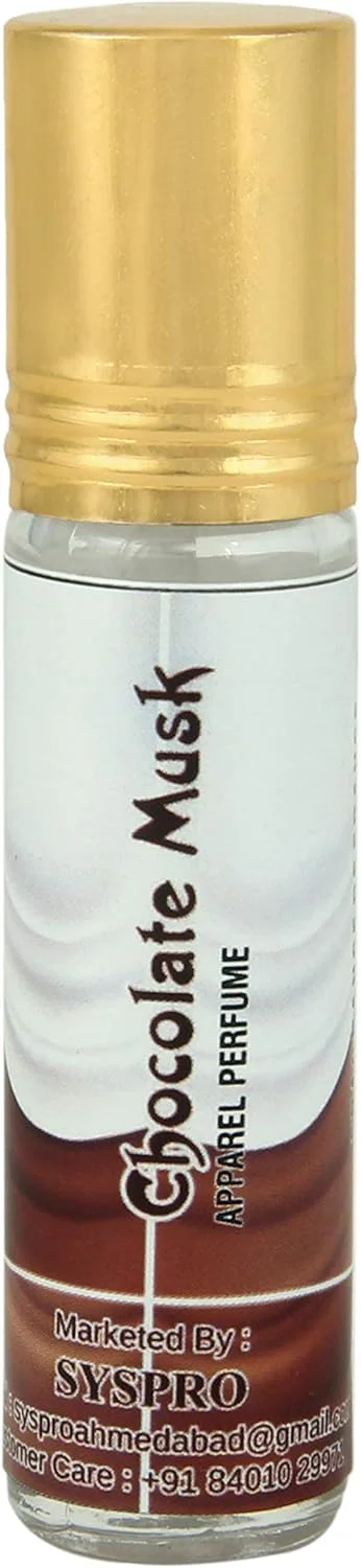عطر شکلاتی موتی ASHVI، عطر طبیعی و ماندگار برای لباس، مناسب آقایان، بانوان و یونیسکس به همراه رول‌آن فیگو ویژه لباس، 30 میلی‌لیتر (شکلات موتی)