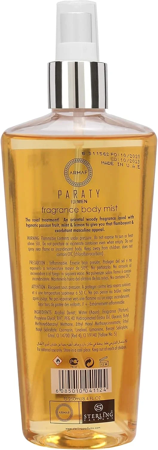 بادی میست عطر زنانه آرماف مدل Paraty حجم 250 میلی لیتر