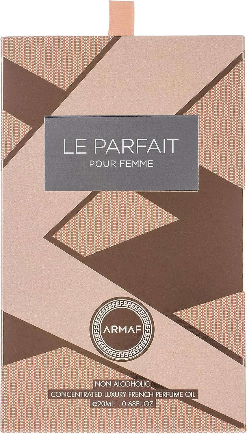 روغن عطر لوکس فرانسوی غیر الکلی و متمرکز زنانه آرماف مدل Le Parfait حجم 20 میلی لیتر، مخصوص بانوان روغن عطر لوکس فرانسوی غیر الکلی و متمرکز زنانه آرماف مدل Le Parfait حجم 20 میلی لیتر، مخصوص بانوان