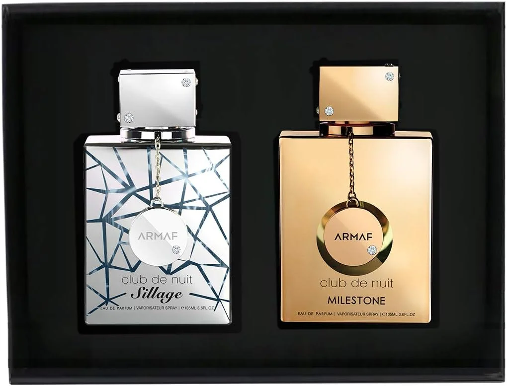 ست ادکلن آرماف کلاب د نایت اینتنس - مردانه و زنانه - مجموعه 2 عددی - ادو پرفیوم، CDN Sillage 105ML EDP Silver & CDN Milestone 105ML EDP Gold - عطر مردانه - عطر زنانه - ست هدیه - عطر ست ادکلن آرماف کلاب د نایت اینتنس - مردانه و زنانه - مجموعه 2 عددی - ادو پرفیوم، CDN Sillage 105ML EDP Silver & CDN Milestone 105ML EDP Gold - عطر مردانه - عطر زنانه - ست هدیه - عطر