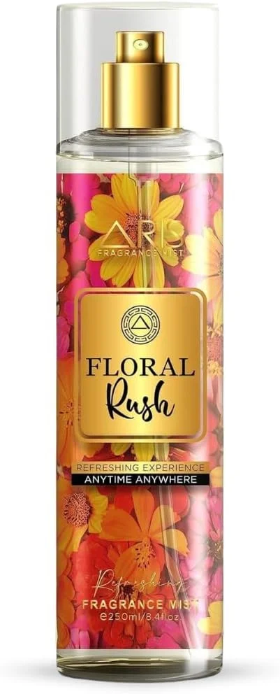 بادی میست زنانه آریس کازمتیکس مدل Floral Rush - عطر ماندگار برای زنان - ادکلن زنانه - رایحه های زنانه - عطر زنانه شیک و اسپری بدن زنانه برای اعتماد به نفس روزمره - بادی میست - 250 میلی لیتر