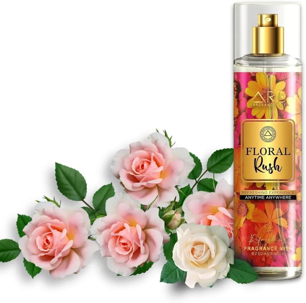 بادی میست زنانه آریس کازمتیکس مدل Floral Rush - عطر ماندگار برای زنان - ادکلن زنانه - رایحه های زنانه - عطر زنانه شیک و اسپری بدن زنانه برای اعتماد به نفس روزمره - بادی میست - 250 میلی لیتر