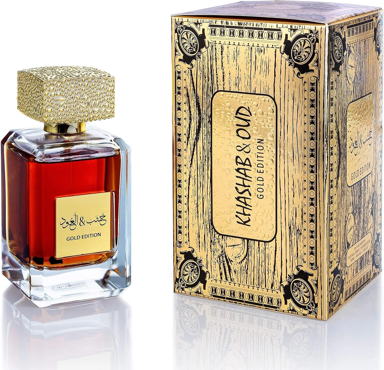 عطر عربیات خشاب و عود ادو پرفیوم - اسپری عربی 100 میلی لیتری برای مردان و زنان، نسخه طلایی لوکس