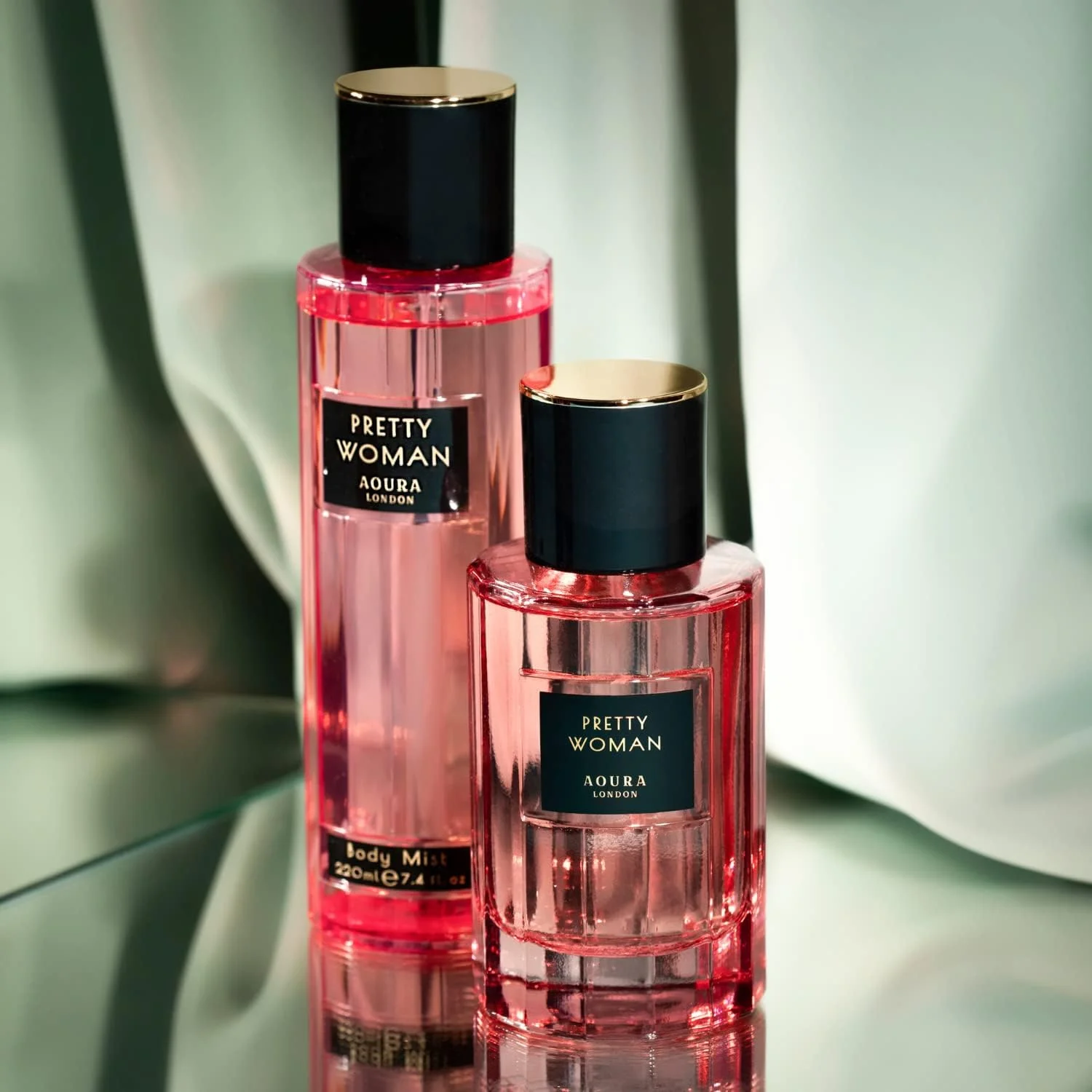 اسپری خوشبو کننده بدن زن زیبا Aoura London 220ml | رایحه گلی تازه و ماندگار | اسپری خوشبو کننده مصرف روزانه 200ml