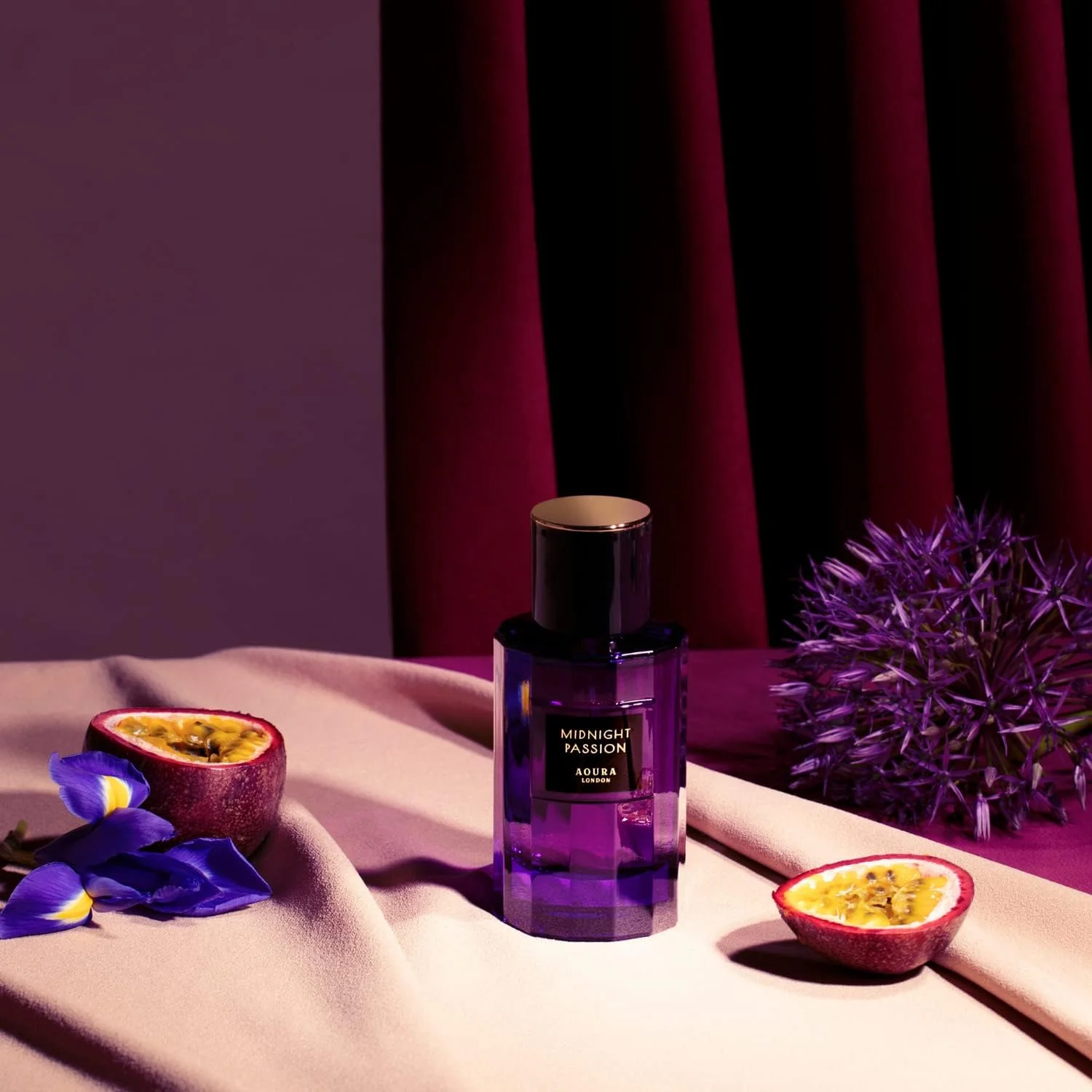 ادو پرفیوم زنانه آئورا لندن مدل Midnight Passion – عطری گلی و تازه فریبنده برای زنان، برانگیزاننده شدت و ظرافت با جذابیت ماندگار، مناسب برای استفاده در روز و شب، 100 میلی لیتر