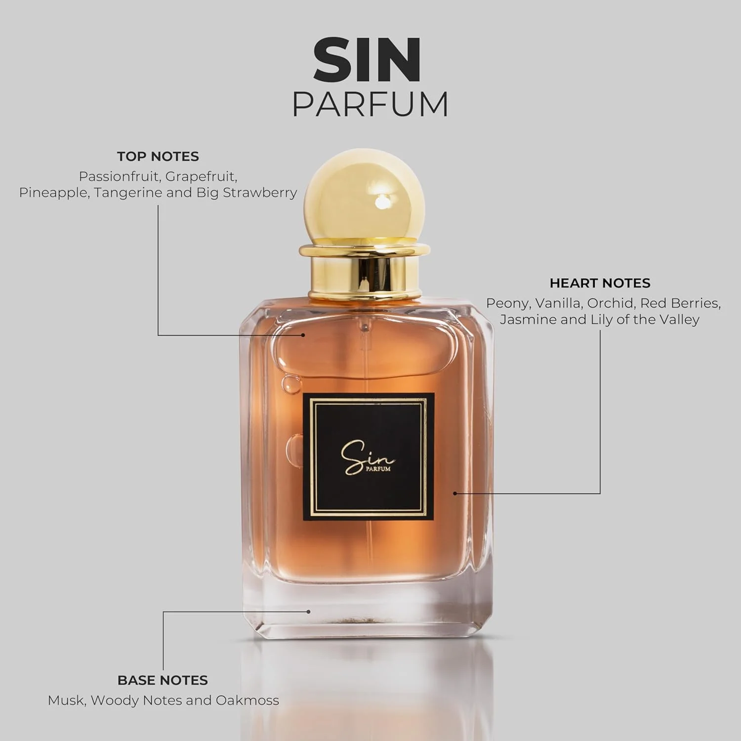 عطر унисекс грехов AMD - عطر کلاسیک برای مردان و زنان - رایحه های ماندگار مردانه و زنانه با ترکیبی از آناناس و یاسمن ادو پرفیوم EDP 100ml