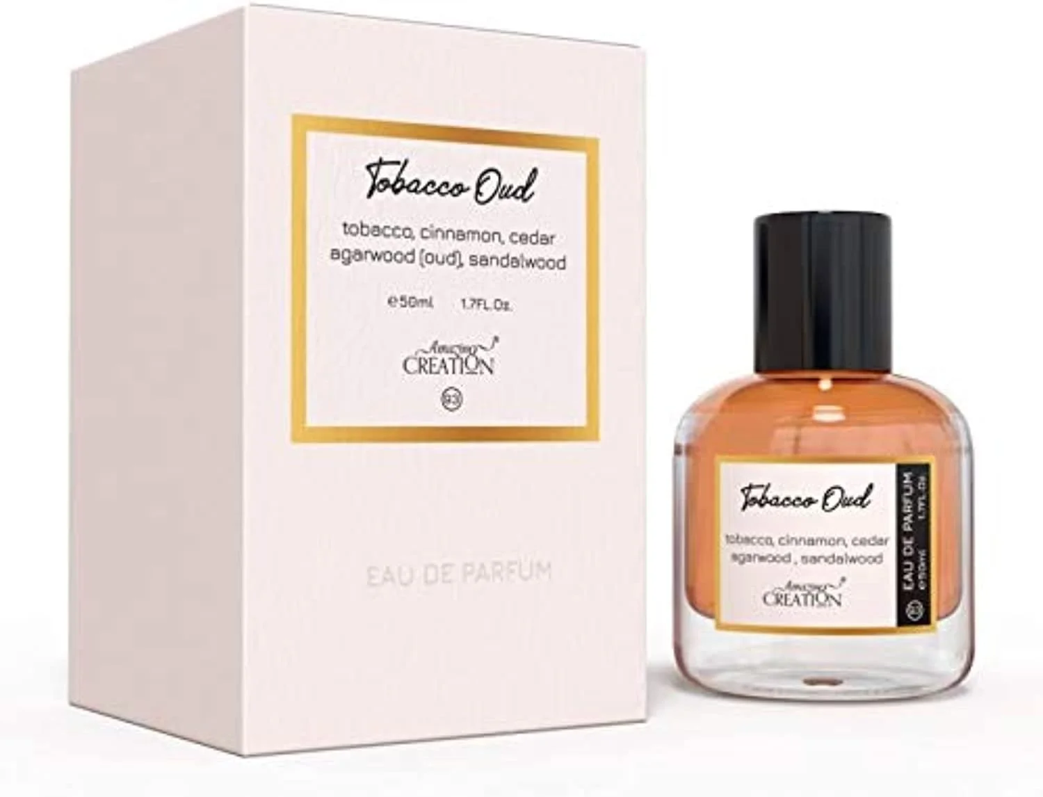 عطر ادکلن تنباکو عود Amazing Creation EDP مناسب برای آقایان و بانوان، 50 میلی لیتر