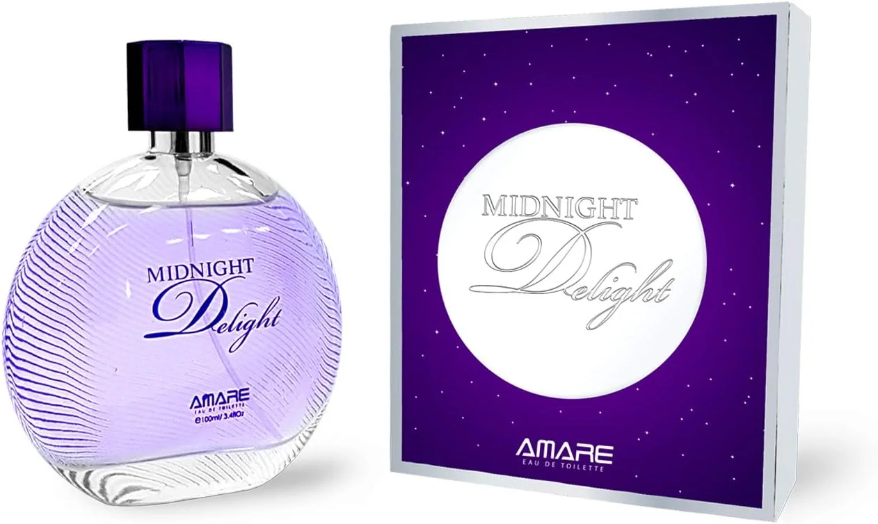 ادکلن زنانه آمار Midnight Delight Eau de Toilette با رایحه ماندگار یاس، 100 میلی لیتر