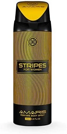 اسپری بدن زنانه آموریس مدل Stripes حجم 200 میلی لیتر اسپری بدن زنانه آموریس مدل Stripes حجم 200 میلی لیتر