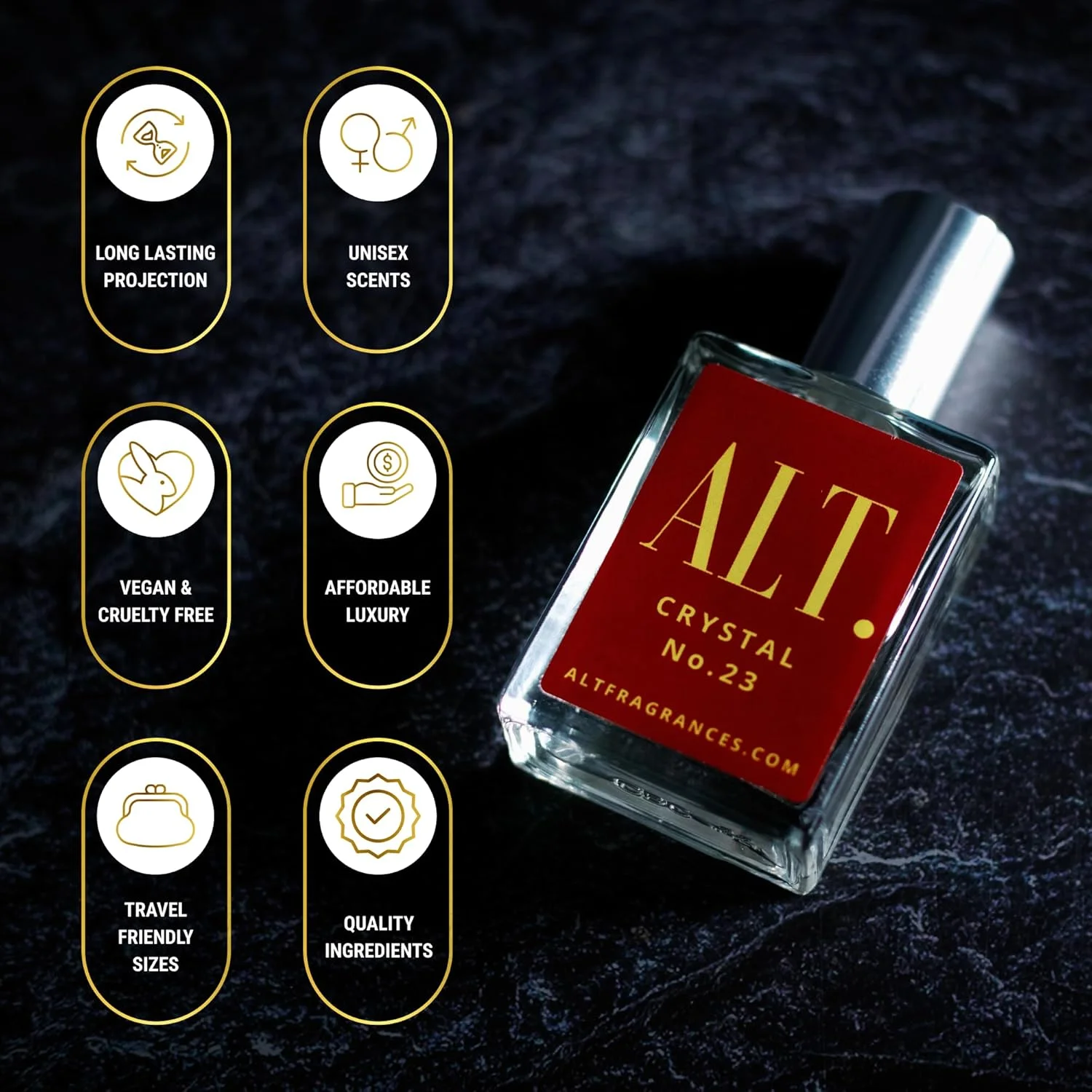 عطر کریستال شماره 23 اکستریت د پرفیوم 100 میل ای ال تی. فرگرنسز، الهام گرفته از باکارات رژ 540