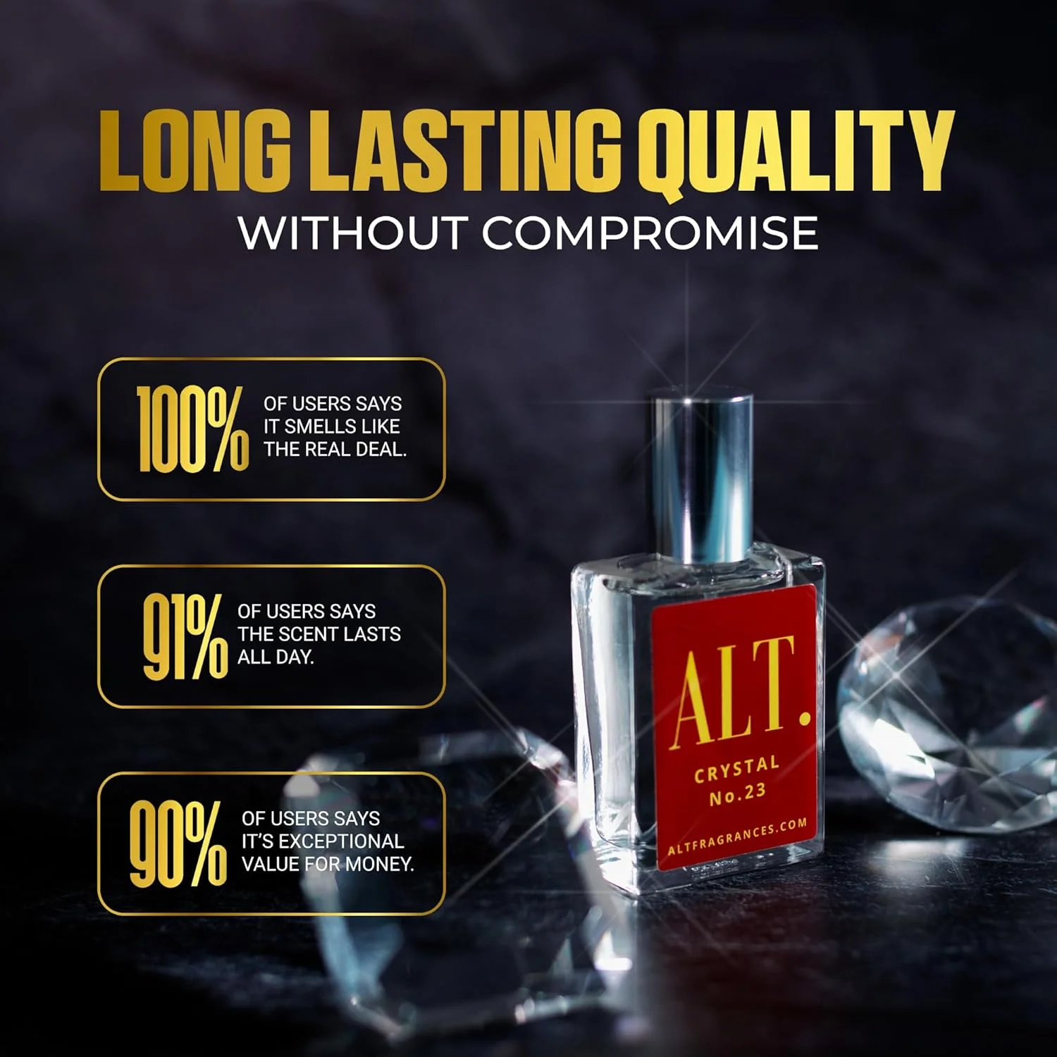 عطر کریستال شماره 23 اکستریت د پرفیوم 100 میل ای ال تی. فرگرنسز، الهام گرفته از باکارات رژ 540
