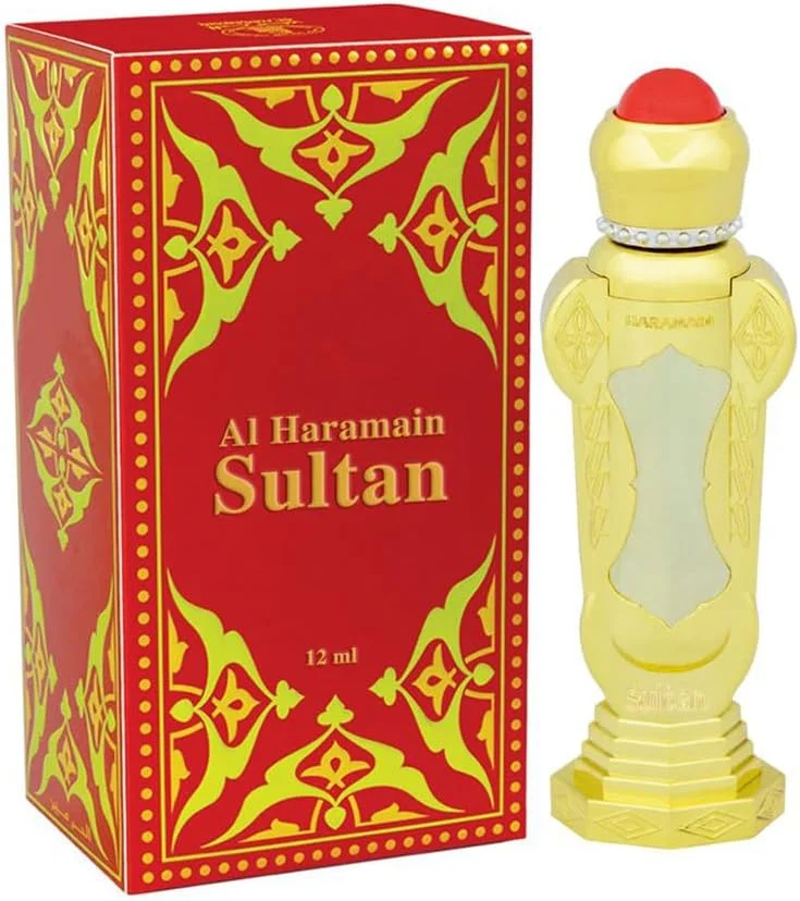 روغن عطر سلطان الحرمین | روغن عطر غیر الکلی | رایحه های یاس، وانیل و اسطوخودوس | جذابیت یونیسکس | رایحه عربی | عطر برای مردان و زنان | برای استفاده روزانه یا مناسبت های خاص | 12 میلی لیتر