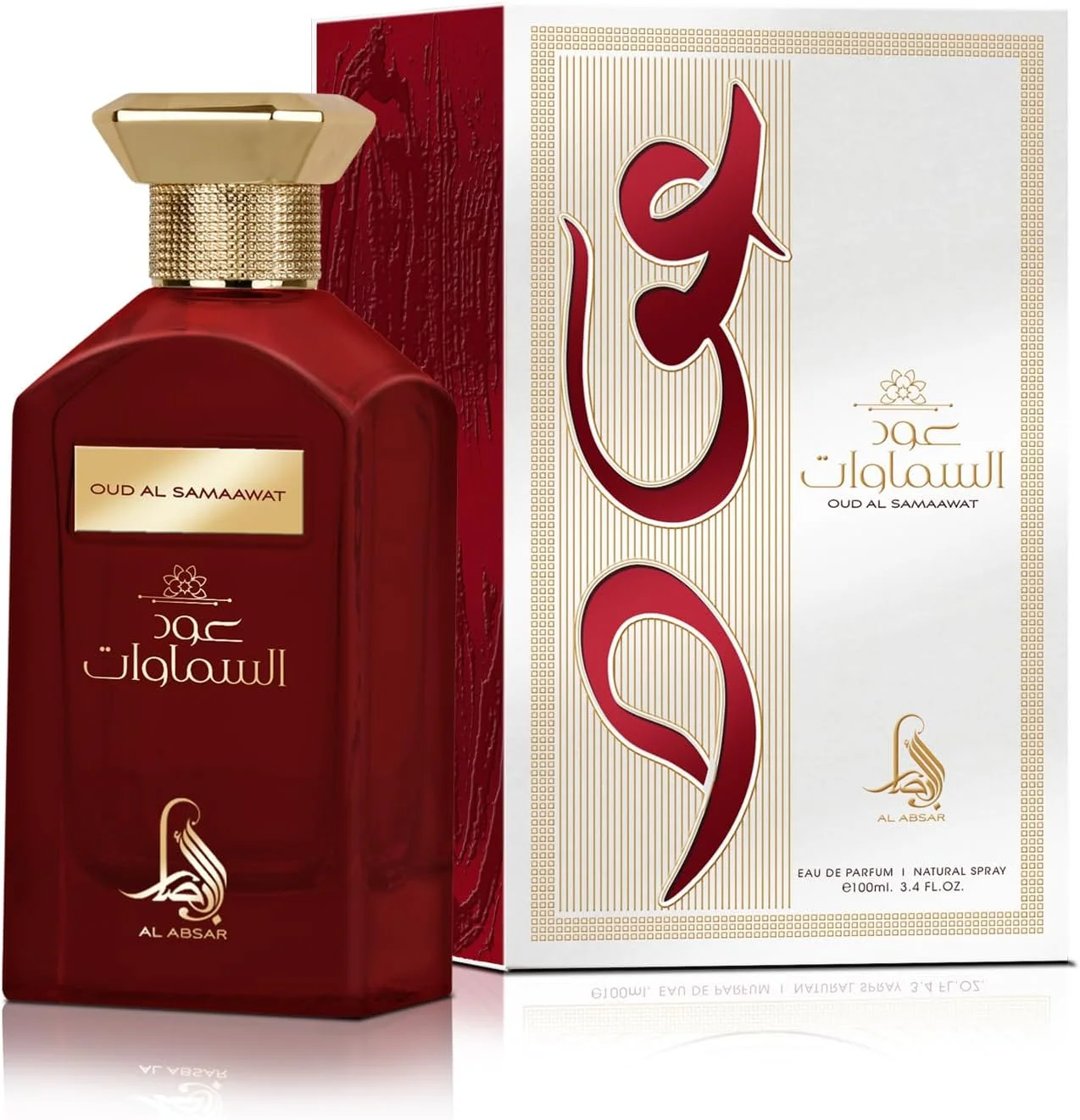 ال ابصار عود السماوات 100 میلی لیتر - ادو پرفیوم - عطر شرقی لوکس و ماندگار برای مردان و زنان - رایحه ممتاز گلی و چوبی