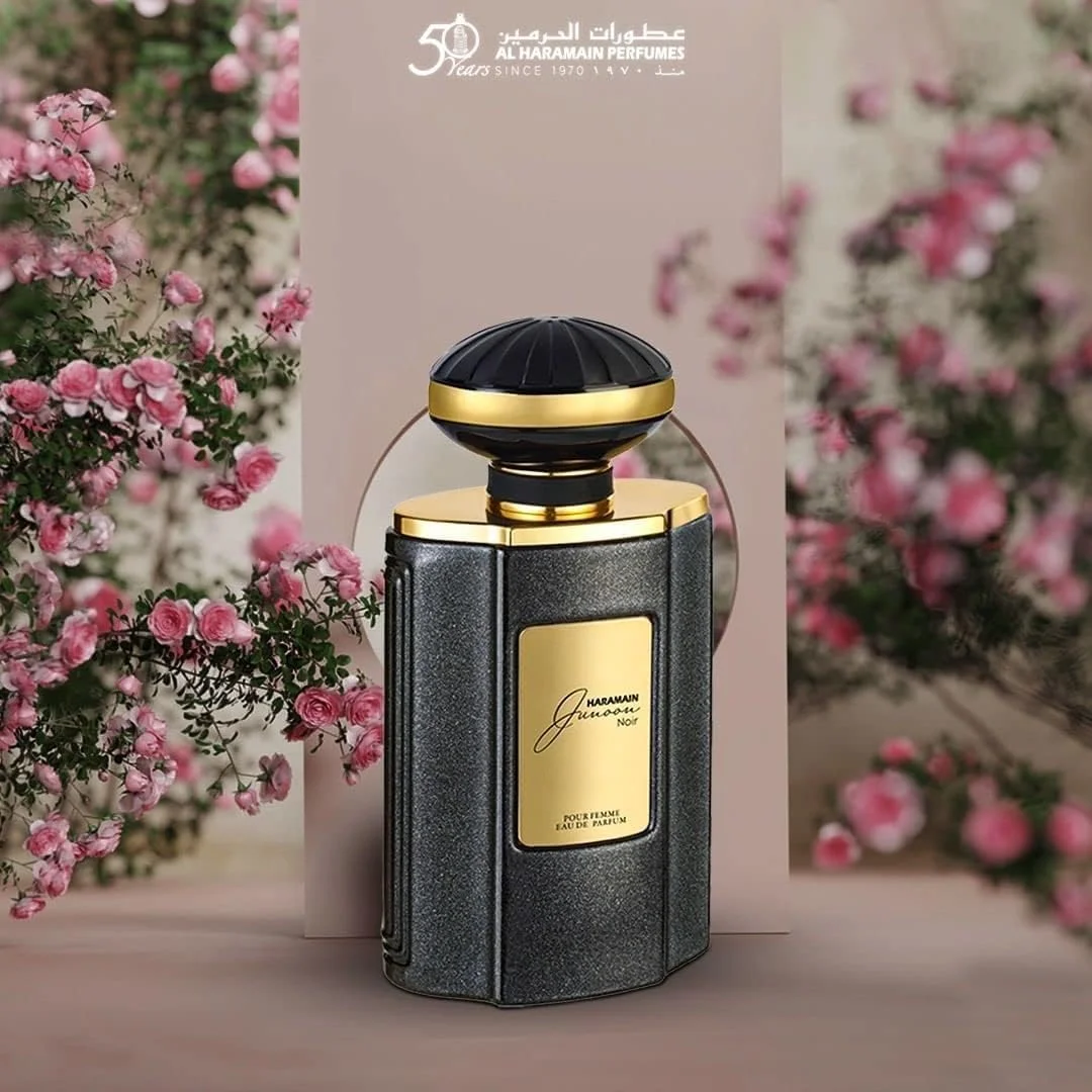 ادکلن унисекс الحرمین جونون نویر | عطر گلی شرقی | رایحه های جذاب مرکبات، گل ها و چوب | ماندگاری طولانی | ادو پرفیوم | رایحه لوکس و ظریف | 75 میلی لیتر ادکلن унисекс الحرمین جونون نویر | عطر گلی شرقی | رایحه های جذاب مرکبات، گل ها و چوب | ماندگاری طولانی | ادو پرفیوم | رایحه لوکس و ظریف | 75 میلی لیتر