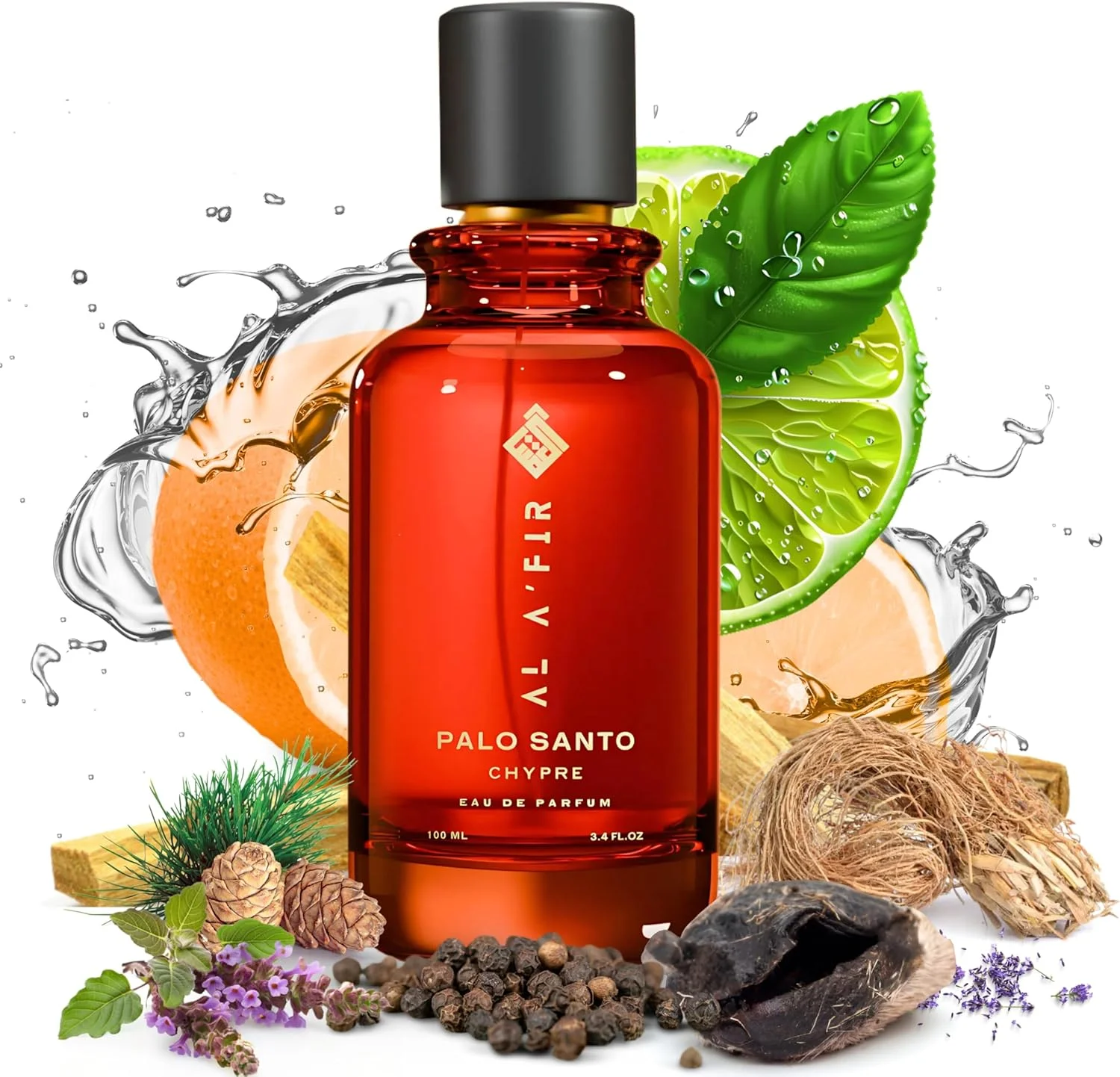 ادو پرفیوم مردانه و زنانه AL A'FIR Palo Santo Chypre - رایحه ای خاکی، گلی و پیچیده | عطر لوکس و ماندگار - 100 میلی لیتر