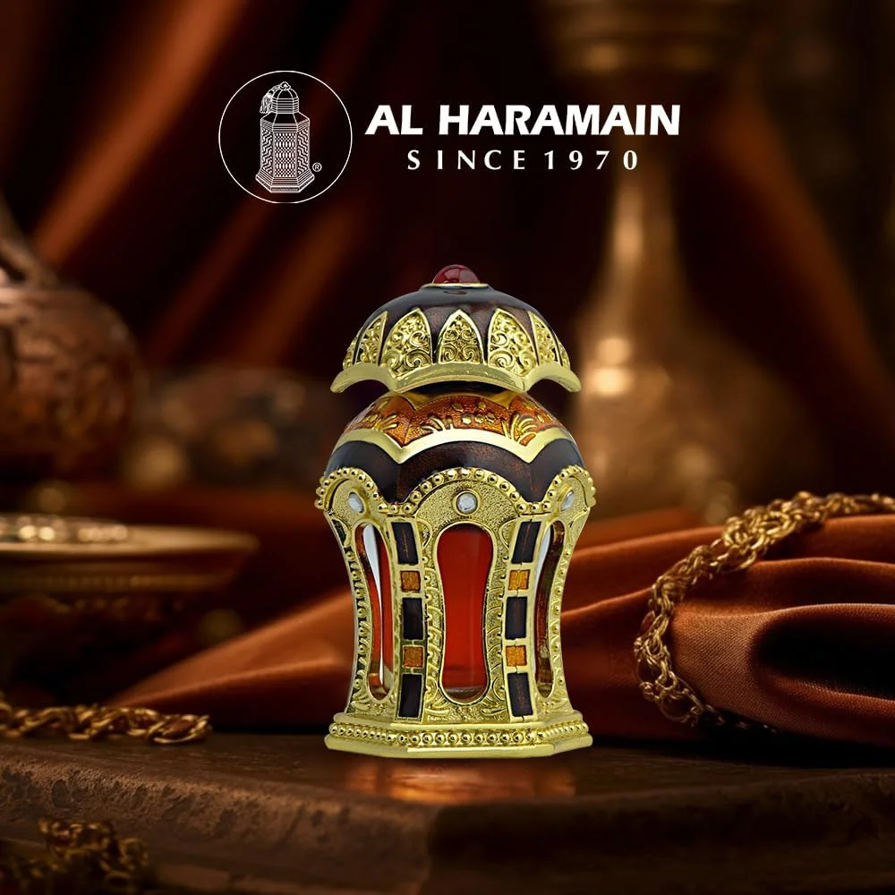 عطر روغنی رفیعه گلد الحرمین | روغن عطر غیر الکلی | رایحه زعفران و گل های عجیب و غریب | جذابیت унисекс | رایحه عربی | عطر برای مردان و زنان | برای استفاده روزانه یا مناسبت های خاص | 20 میلی لیتر