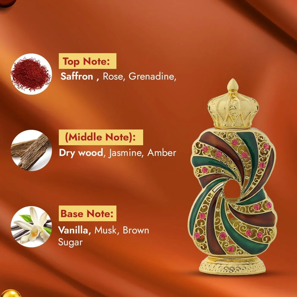 روغن عطر طناسک الحرمین | روغن عطر کهربا و وانیل | بدون الکل | عطر لوکس ماندگار | رایحه غلیظ | جذابیت یونیسکس | برای استفاده روزانه یا مناسبت های خاص | 12 میلی لیتر