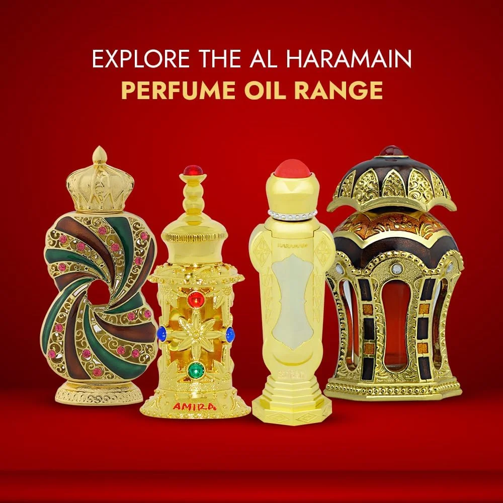 عطر روغنی رفیعه گلد الحرمین | روغن عطر غیر الکلی | رایحه زعفران و گل های عجیب و غریب | جذابیت унисекс | رایحه عربی | عطر برای مردان و زنان | برای استفاده روزانه یا مناسبت های خاص | 20 میلی لیتر