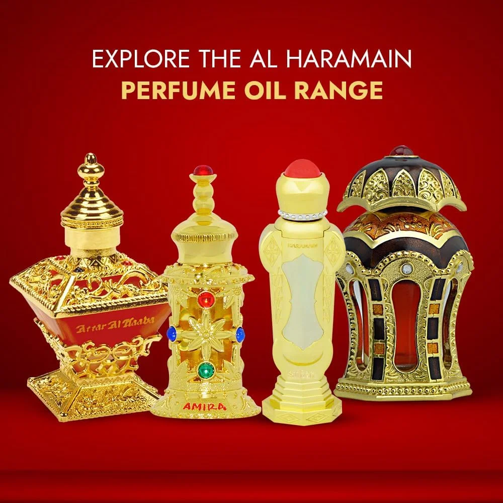 روغن عطر طناسک الحرمین | روغن عطر کهربا و وانیل | بدون الکل | عطر لوکس ماندگار | رایحه غلیظ | جذابیت یونیسکس | برای استفاده روزانه یا مناسبت های خاص | 12 میلی لیتر