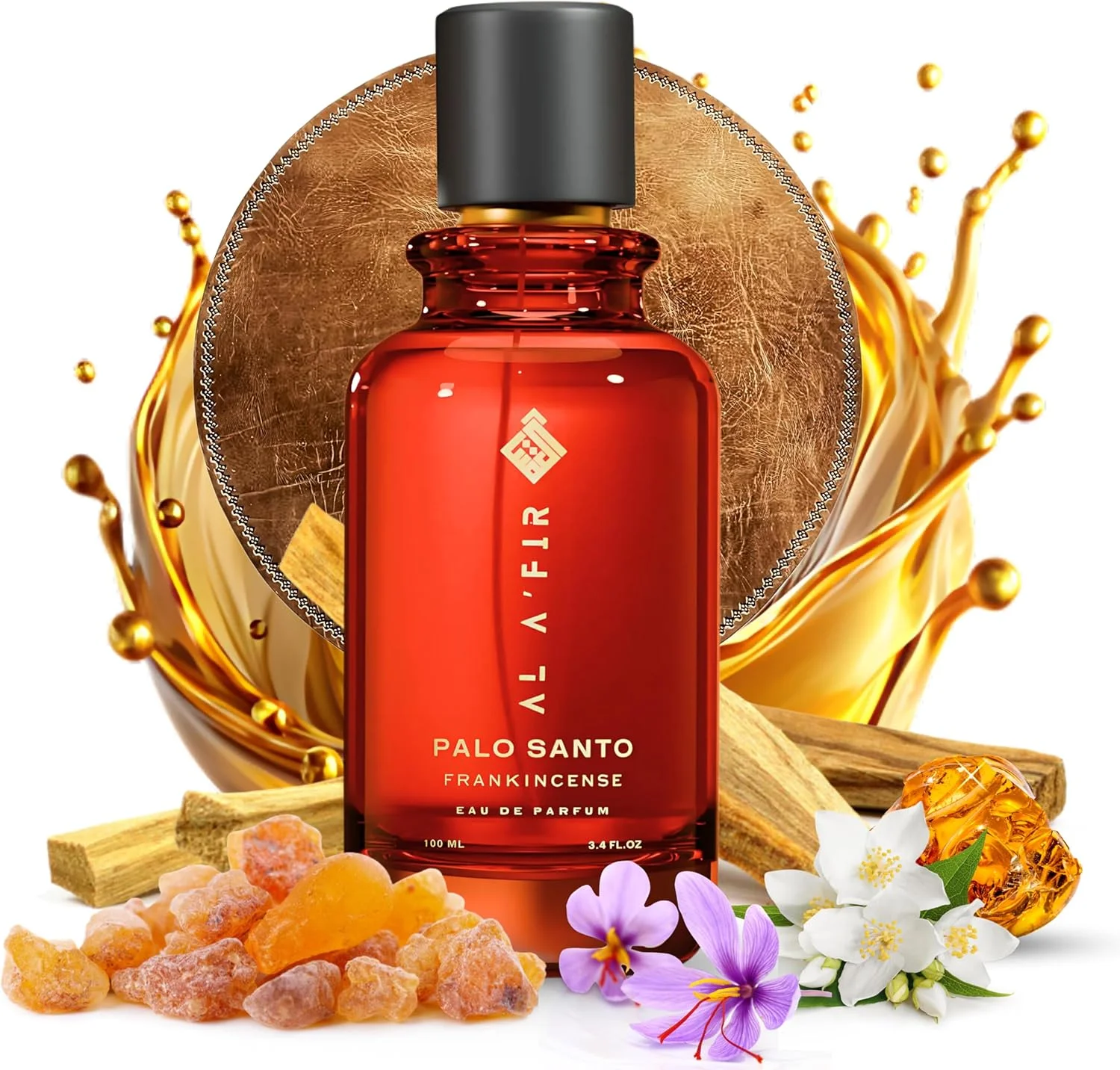 ادو پرفیوم مردانه و زنانه AL A'FIR Palo Santo Frankincense - رایحه ای خاکی، تند و عرفانی | رایحه لوکس ماندگار - 100 میلی لیتر