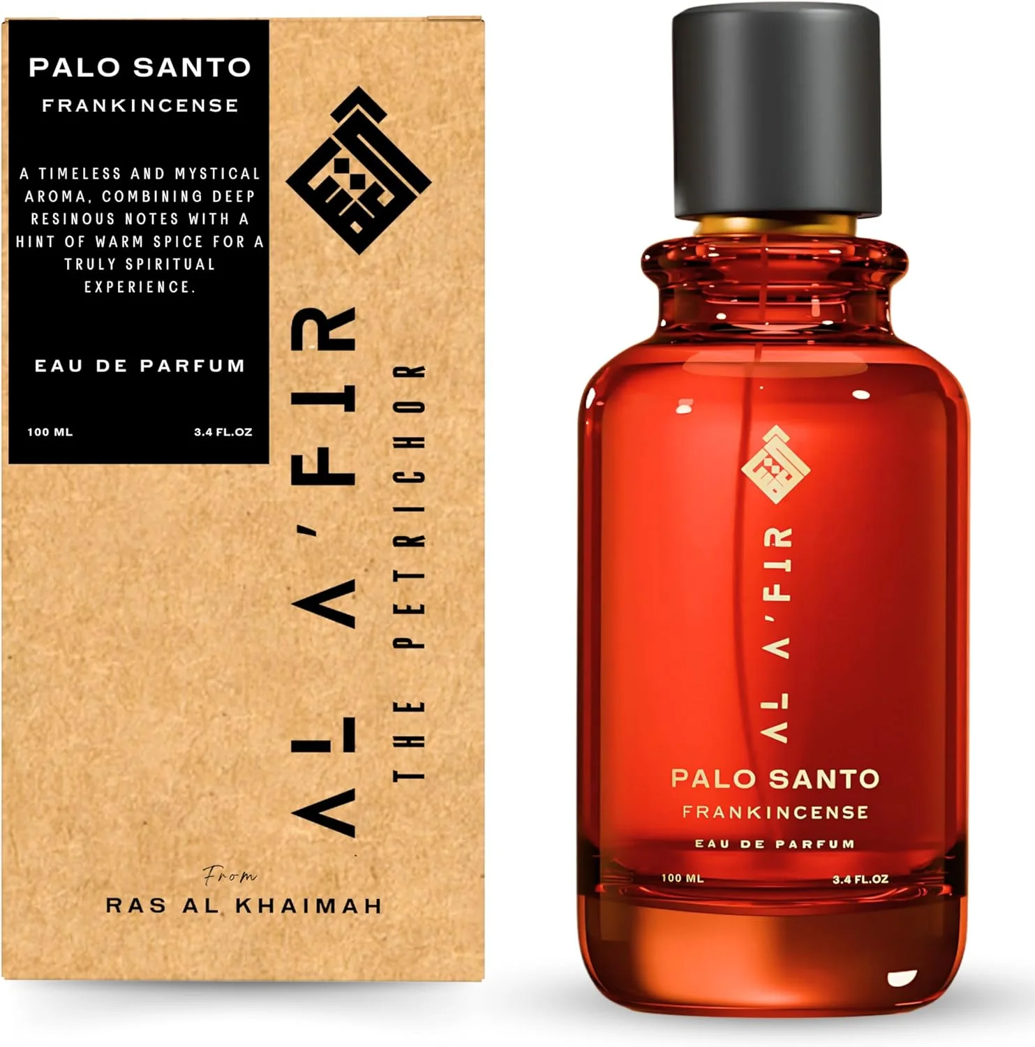ادو پرفیوم مردانه و زنانه AL A'FIR Palo Santo Frankincense - رایحه ای خاکی، تند و عرفانی | رایحه لوکس ماندگار - 100 میلی لیتر