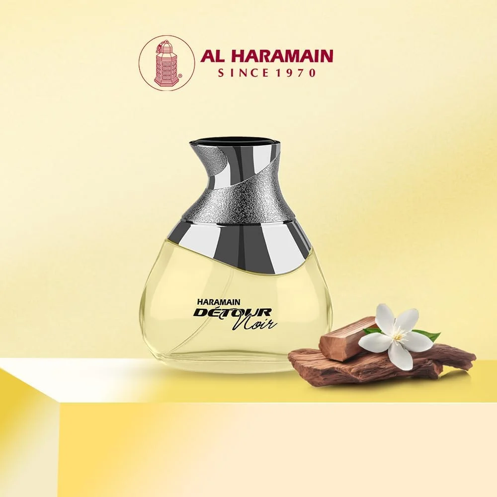 ادکلن الحرمین دتور نویر | عطر унисекс | ادو پرفیوم | رایحه گرم و چوبی | ماندگاری طولانی | نت های یاس، عنبر و وانیل | عطر زنانه | هدیه برای مردان | جذابیت همه کاره | 100 میلی لیتر