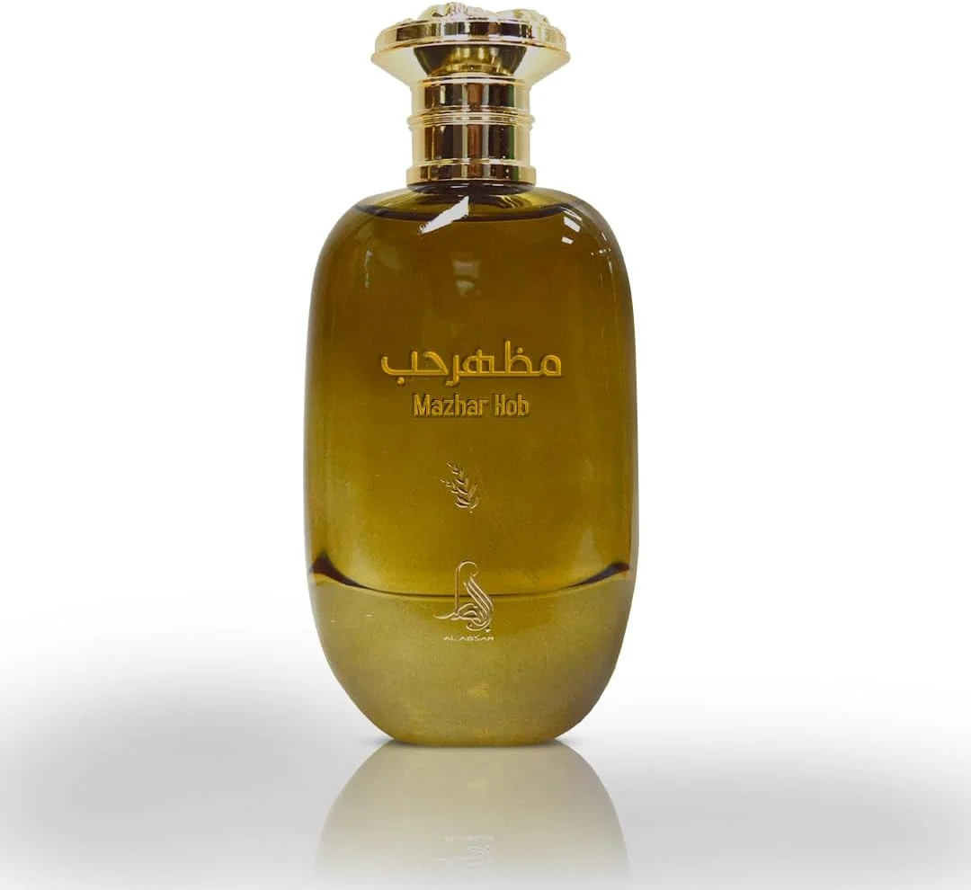 ادکلن زنانه آل ابصار مظهر حب 100 میل - رایحه کهربایی چوبی با دارچین، رز ترکی و عود - عطری گرم و احساسی