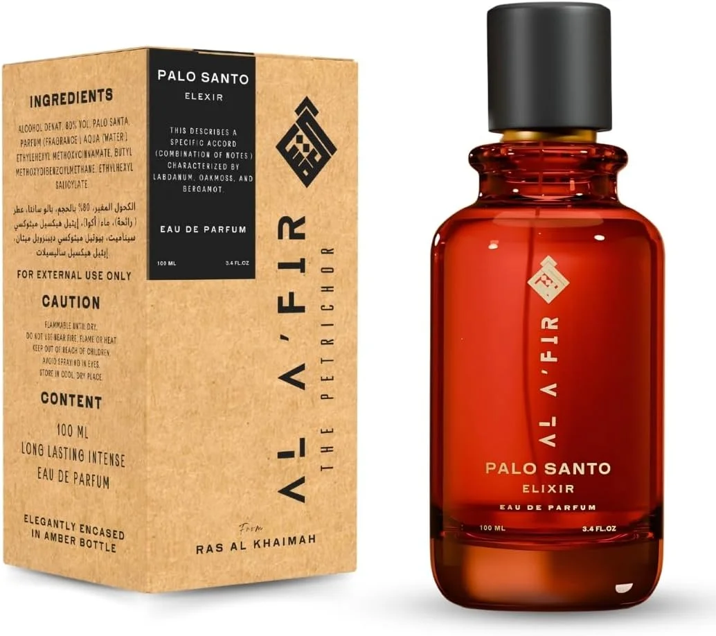 ادو پرفیوم AL A'FIR Palo Santo Elixir – رایحه گرم، چوبی و ادویه‌ای برای آقایان و بانوان | رایحه لوکس ماندگار - 100 میلی‌لیتر