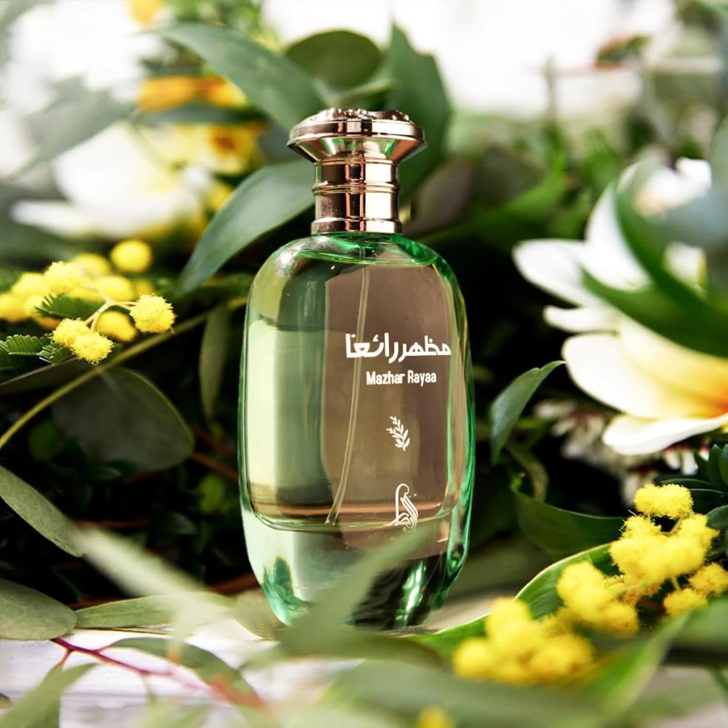 عطر زنانه آل ابصار مظهر رایا 100 میلی لیتر - رایحه گلی با گل صد تومانی، اوسمانتوس و چوب صندل - عطری لطیف و درخشان