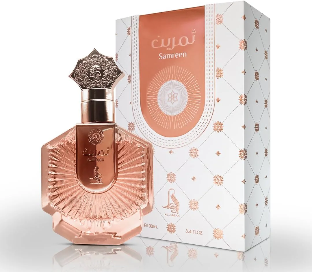 عطر زنانه سامرین آل ابصار 100 میل - رایحه گلی کهربایی با لیمو، رز و عنبر - عطری لوکس و ماندگار