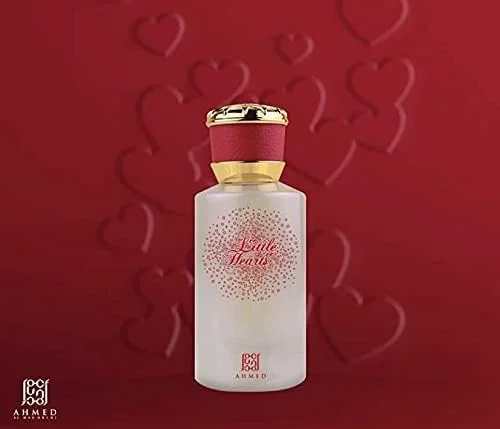 عطر زنانه احمد لیتل هارتس ادو پرفیوم - 50 میلی لیتر | رایحه ای برای زنان | عود شرقی با عنبر، مشک و وانیل | از المغربی عود عربی و عطر دبی عطر زنانه احمد لیتل هارتس ادو پرفیوم - 50 میلی لیتر | رایحه ای برای زنان | عود شرقی با عنبر، مشک و وانیل | از المغربی عود عربی و عطر دبی