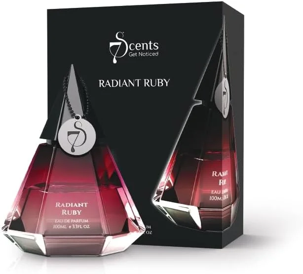 ادو پرفیوم 7S Radiant Ruby 100ml عطر یونیسکس | عطر ماندگار برای مردان و زنان | رایحه لوکس ممتاز | مناسب برای هر مناسبت | هدیه جشن یا دیوالی | هدیه برای مردان، زنان