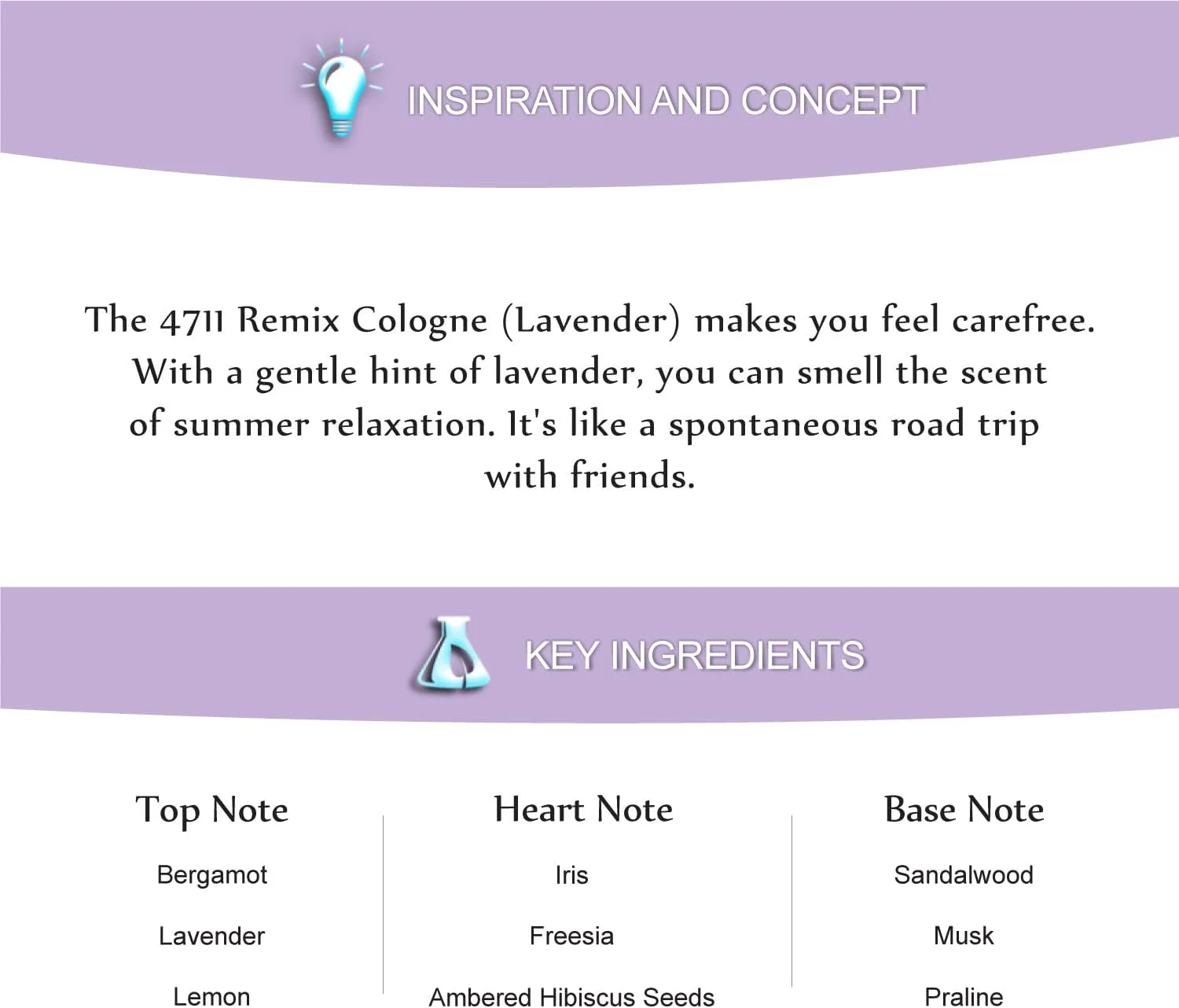ادکلن унисекс 4711 Remix Lavender Eau De Cologne Spray، 100 میلی لیتر